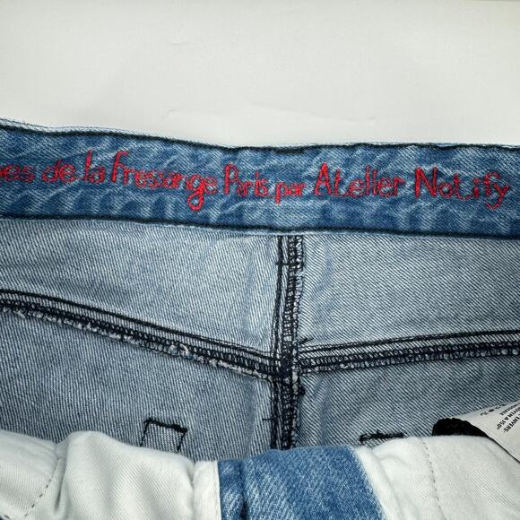 Ines De La Fressage High Rise‎ Straight Luna Jeans Blue Size 27 - Picture 4 of 11